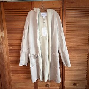 *NWT* Carolina Belle Ivory Open Front Jacket w/ hood Sz XS